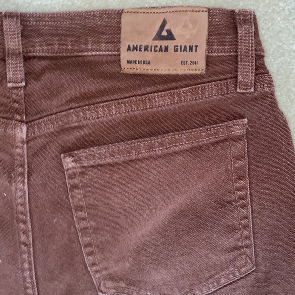 American Giant Mahogany Men’s Roughneck Slim Leg Stretch Canvas Jeans
34 x 30 - Picture 7 of 14